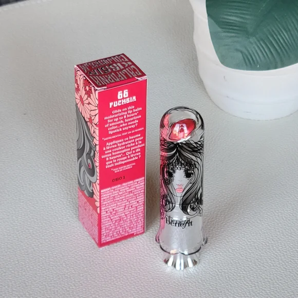 Benefit Fuchsia Lip Balm with Silver Artistic Tube - Picture 3 of 8
